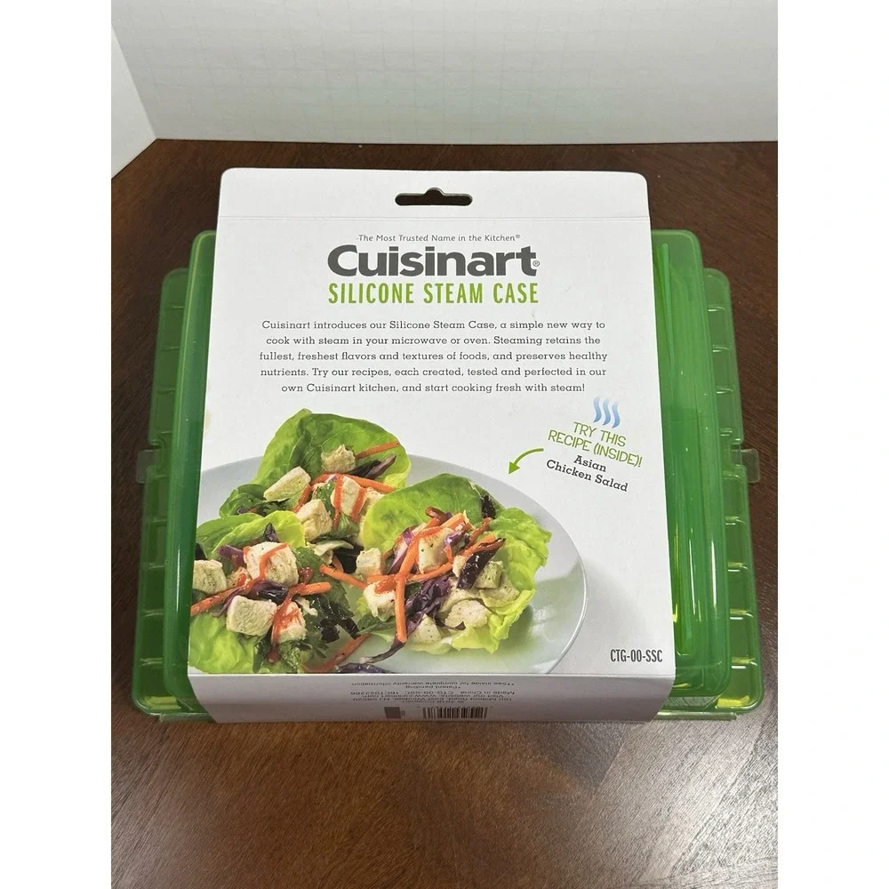 Cuisinart Silicone Steam Case Green Microwave Oven Cooker CTG-00-SSC New Boxed